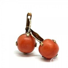 Серьги с кораллами